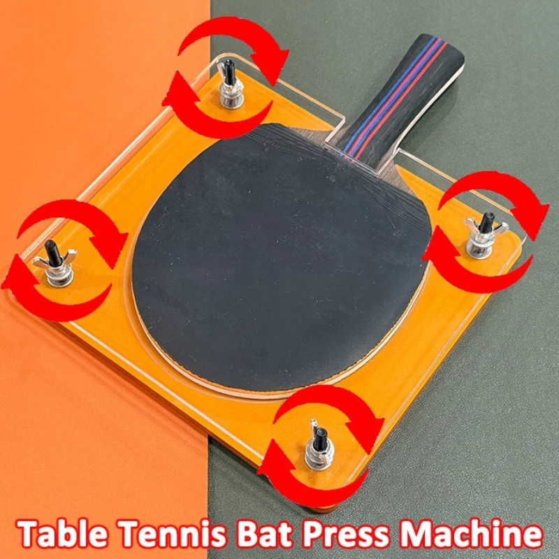 Table Tennis Bat Press Machine Rubber Flattening Clamp & Bonding Tool for DIY Ping Pong Bat Assembly Precise Rubber Bonding