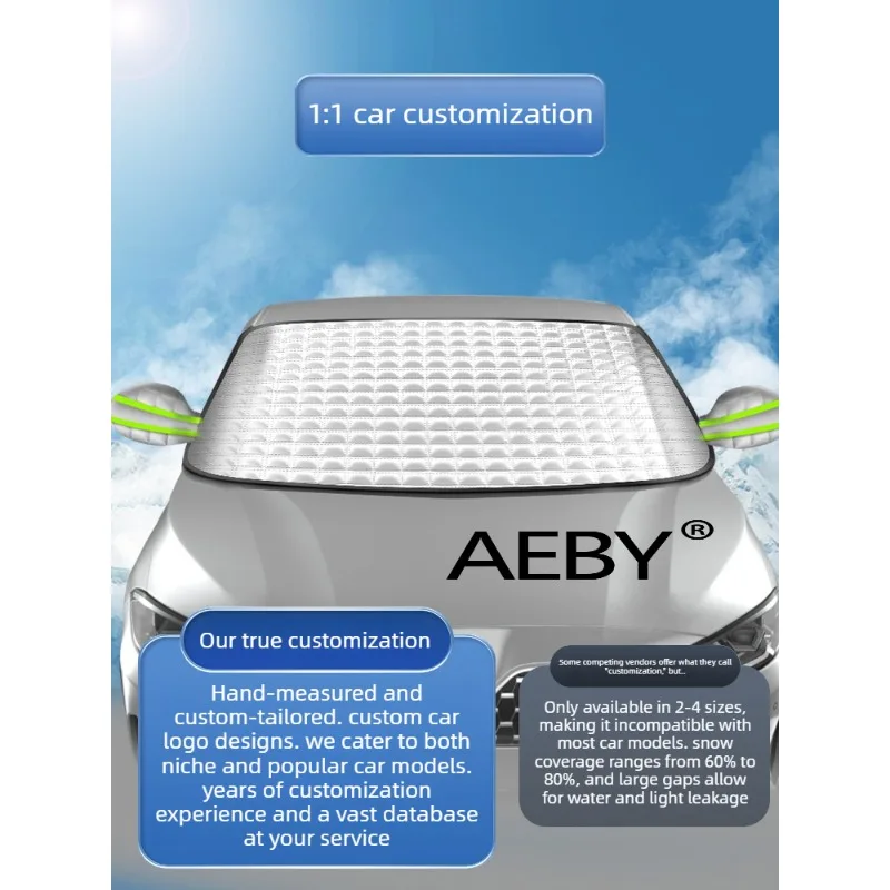 

For BYD Atto 2 Smart Driving Editio 2024-2025 Windshield Snow Cover,Waterproof&Insulated,Winter Car Snow Cover,Accessories