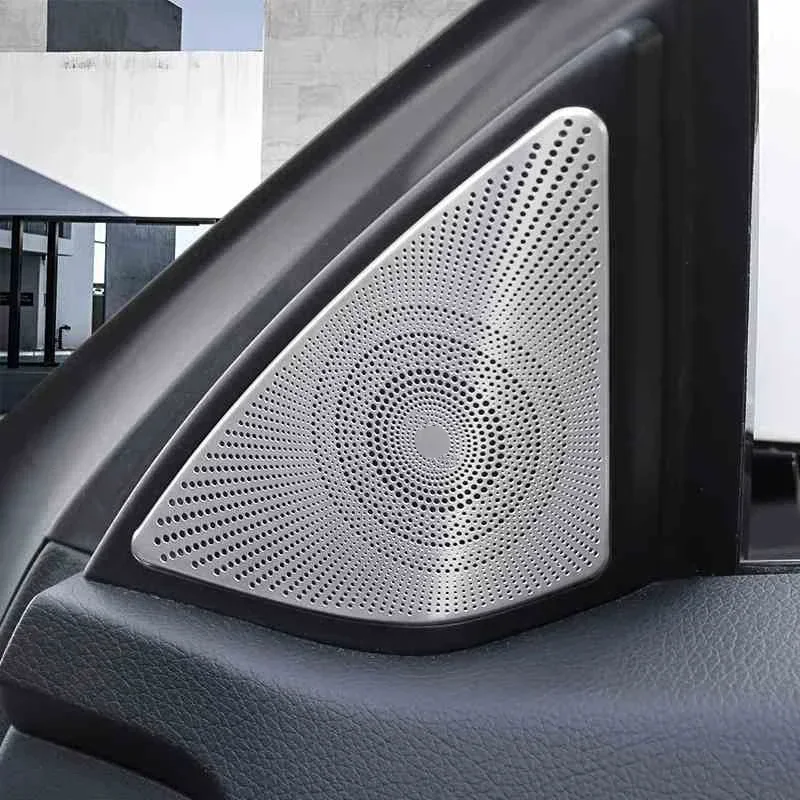 

Stainless Steel Tweeter Speaker Cover Trim For Mercedes Benz E Class E Class Coupe W207 C207 Matte Car Door Audio Speaker Cover