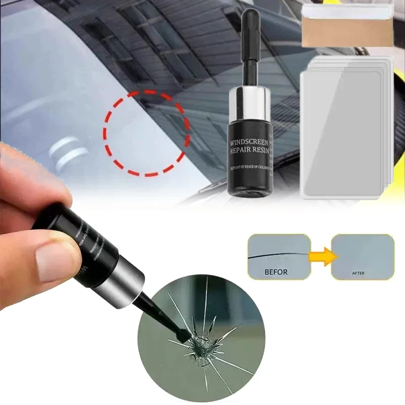 سائل إصلاح الزجاج الأمامي طقم تصليح زجاج السيارات أدوات الزجاج الأمامي الكراك إصلاح السوائل المخفض وكيل الملحقات #1