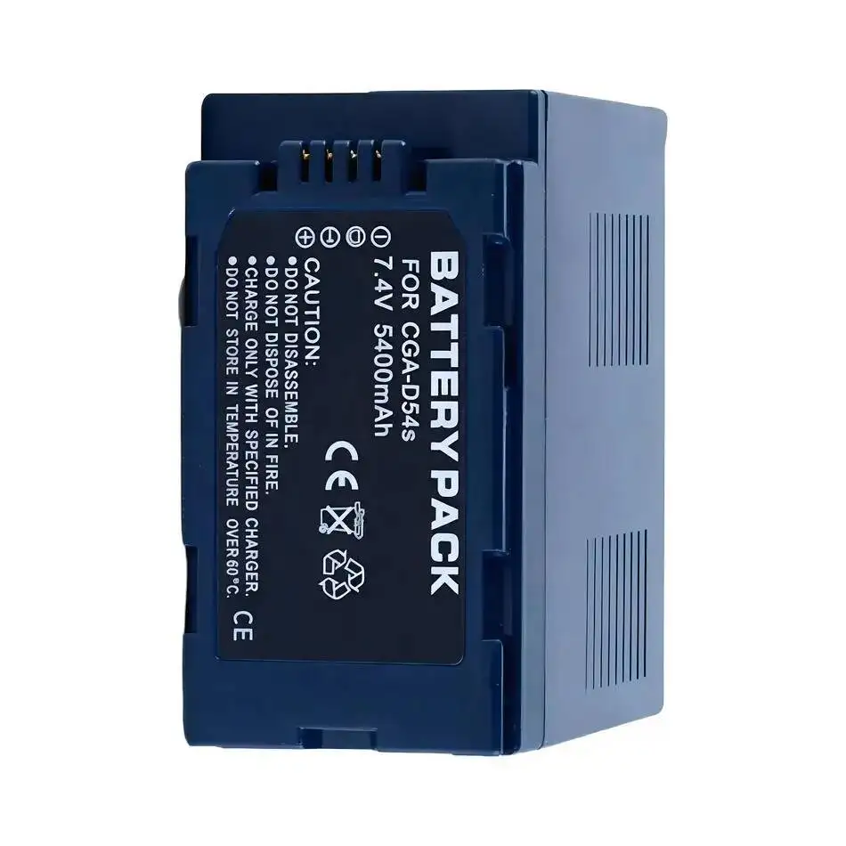 

Camera Battery Cga-D54S 5400Mah For Panasonic Cga-D54 AG-AC8PJ AG-AC90A AG-HPX250 HC-X1000 AG-HPX255