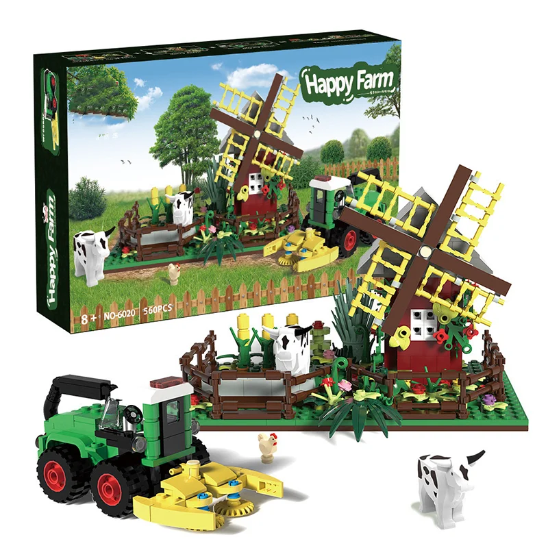 

Farm Educational Farm House BuildingFarm Animals Building Block Set Toys Grils Boys Gifts For Indoor Valentine's Day 505pcs