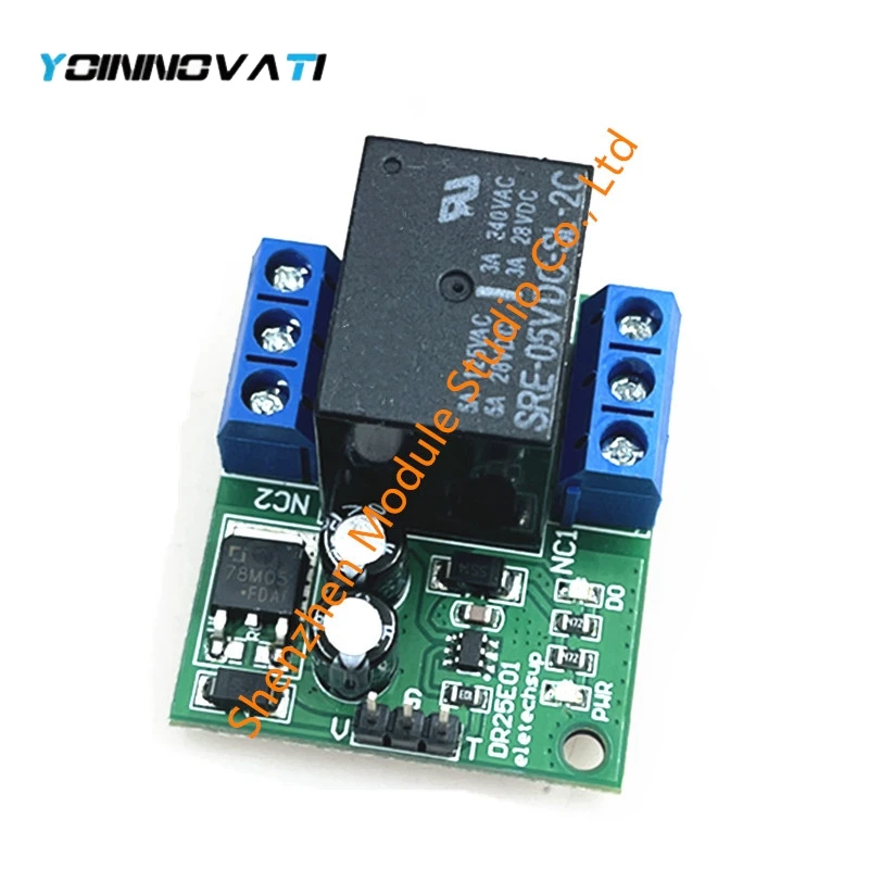 XMS DR25E01 DC 5-24V 3-5A Flip-Flop Latch DPDT Relay Module Bistable Self-locking Double Switch Board for Arduiuo MEGA AVR LED