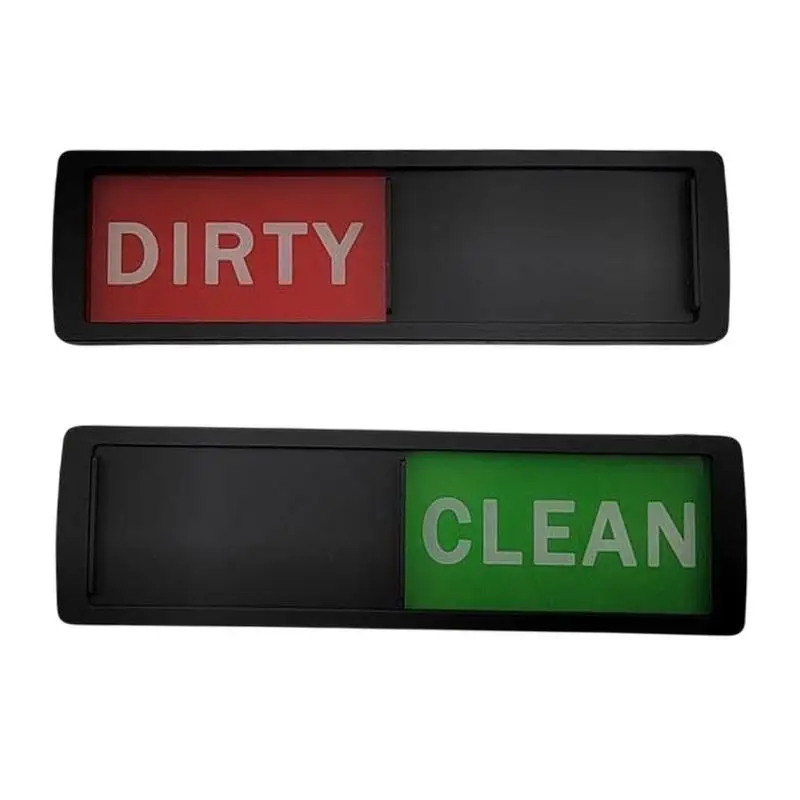 Dishwasher Clean Dirty Sign Room Cleaning Tips Cleanliness Sign Hotel Magnetic Sign Magnet Clean Dirty Sign Home Room Decoration