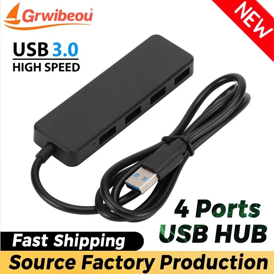 

4-портовый концентратор USB 3.0, USB-концентратор, мульти-USB-сплиттер, адаптер для Xiaomi Lenovo Macbook Pro 13 15 Air Pro, компьютерные аксессуары для ПК