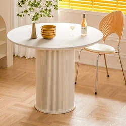 Mini Table Basse Ronde en Marbre, Mobilier de Luxe, Petit Espace