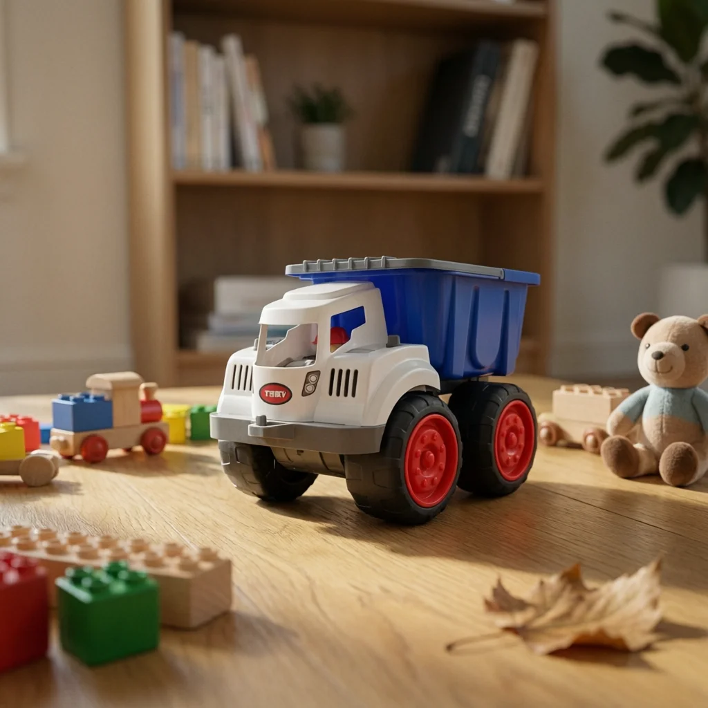 大型ダンプカーおもちゃ-可動部品付きおもちゃ-建設車両-丈夫なプラスチック製-子供向け