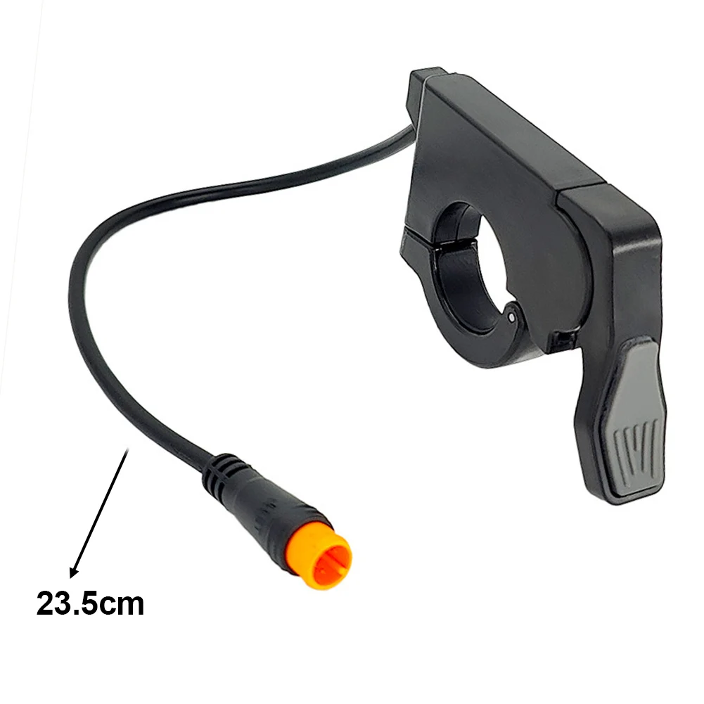 E-Scooter Accessories Color Black E-Bike Thumb Throttle Electric Scooter Throttle Optimal Cable Length Strong Practicality