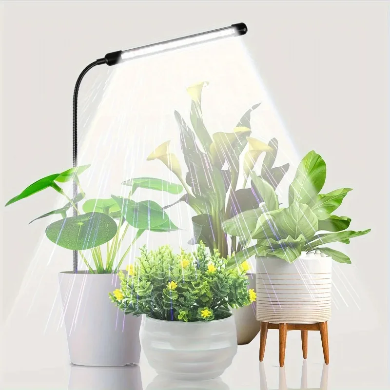 

Single tube floor-standing plant lamp with 5-level dimming 3 types of timing functions and 360° flexible rotation capability