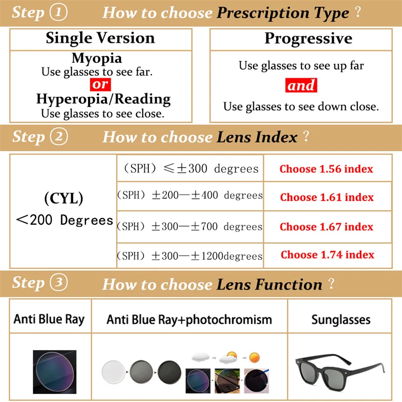 Fashion Brand Design Eyebrows Alloy Frame Photochromic Amblyopia Anti Blue Ray Women Sunglasses Hyperopia Prescription Glasses - Image 2