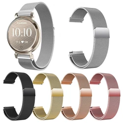 14mm Stainless Steel Watchband For Garmin Lily 2 smart watch Strap Watch Magnetic Buckle Band Replacement