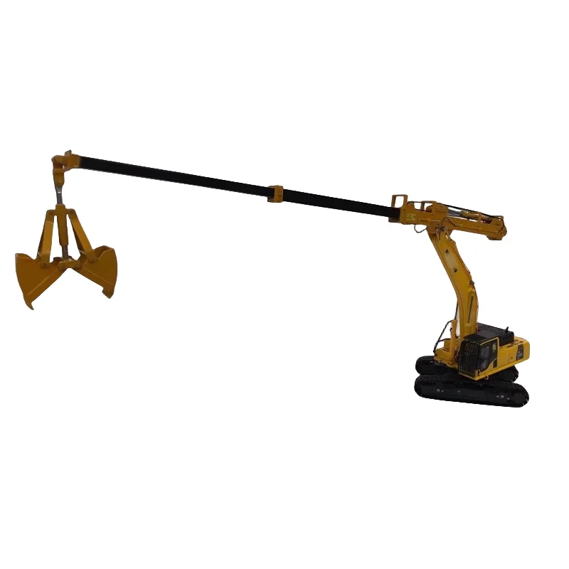 

For Komatsu Model PC450LC-8 PC400LC-8 Pile Driver Lengthened Arm Telescopic Arm Grab Excavator Alloy 1:50 ScaleDie Cast Model