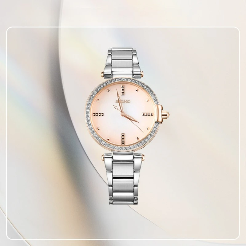 SEIKO SRZ514J1 Elegant Women's Quartz Watch, Minimalist Classic Design, Casual Ladies Wristwatch, Ideal Gift for Women