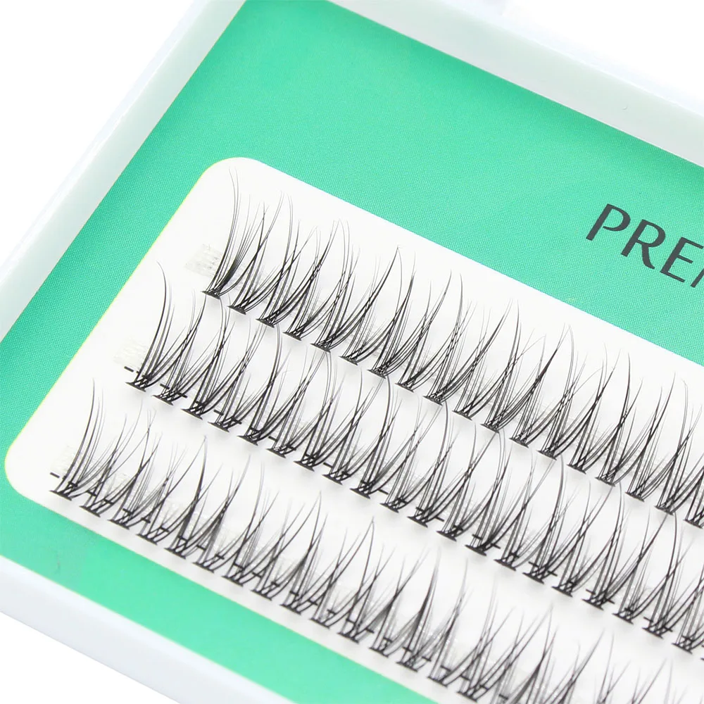 High quality 12D DOVETAIL eyelash personal graft false hair, mink false eyelashes extended personal eyelash bundle Natural Style