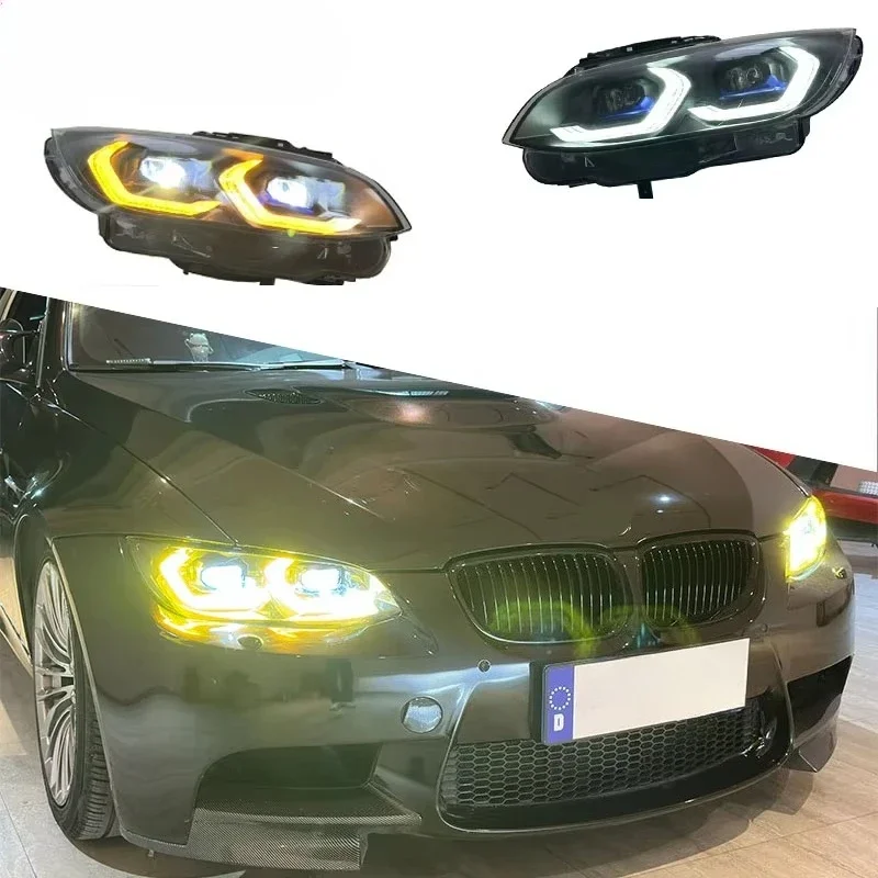 

Auto Car Parts Headlight For BMW M3 E92 2007-2010 Laser Style CSL Yellow/White LED Headlights