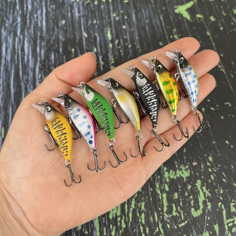 35cm 3g Mini Sinking Minnow esche da pesca artificiale Hard Bait Crankbait per Bass d'acqua dolce plastica Swimbait attrezzatura da pesca