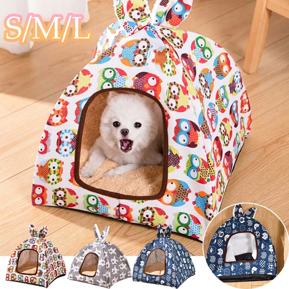 

Foldable Detachable Pet Tent House Summer Breathable Kennel Nest Portable Cat Dog Bed Puppy Kitten Sleeping Cushion Pet Supplies