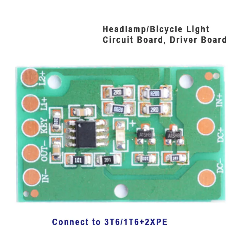 Strong Light LED Drive Circuit Board 3T6 XPE Headlamp Bicycle Light Function Board Drive Board Headlamp Accessories