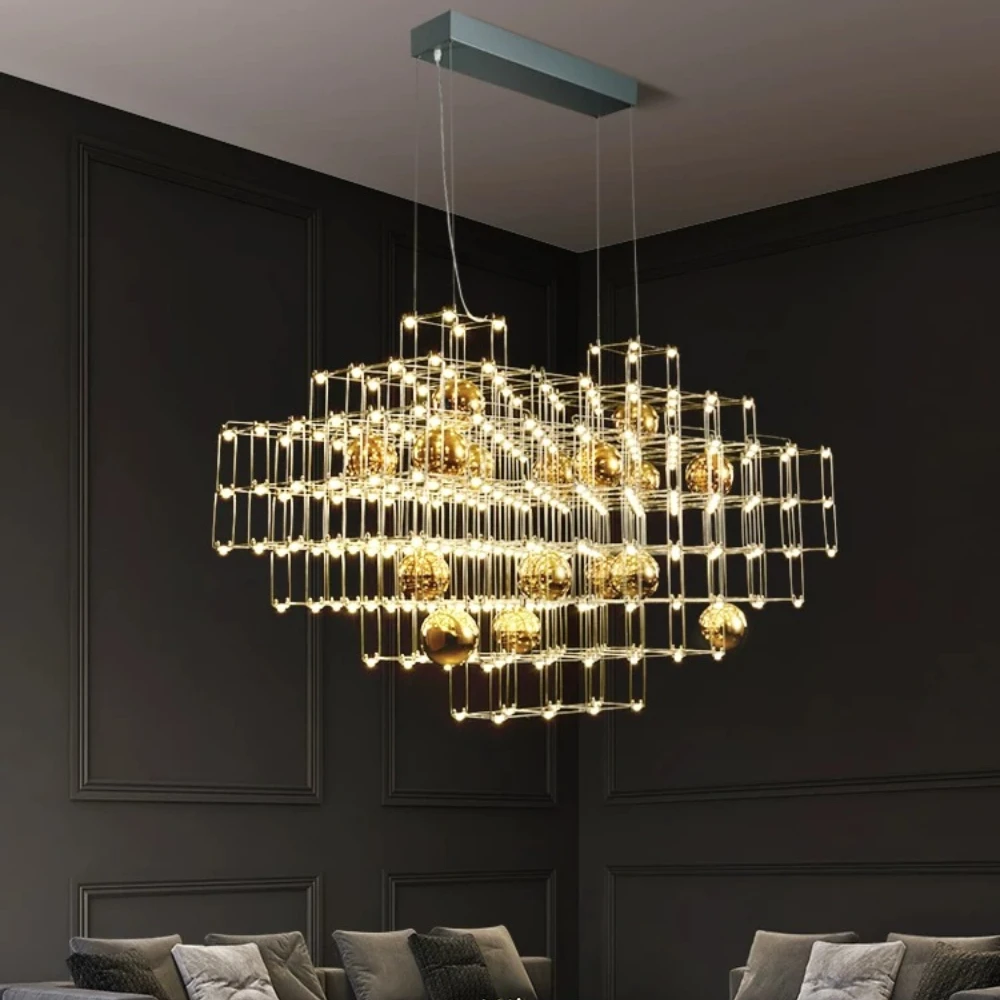 

Art Designer Light Cube Pendant LampHome Decor Dining Room Indoor Lighting Ceiling Lamp Hanging Light Chandelier for Living Room