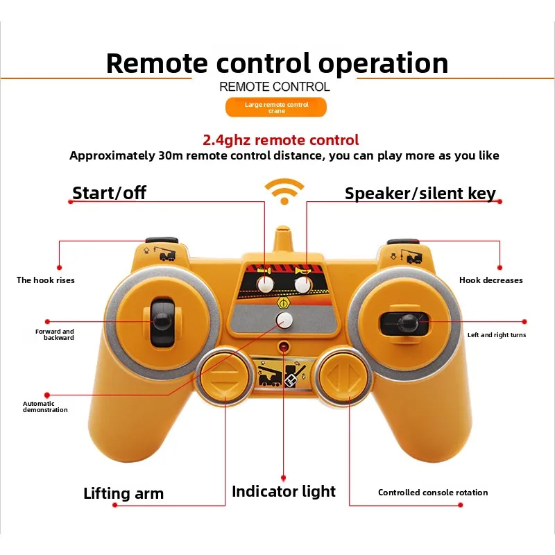 Camión doble águila 1/20, coche de Control remoto, grúa Rc, modelo de vehículo de ingeniería, grúa eléctrica, coche de juguete, regalo para niños y hombres