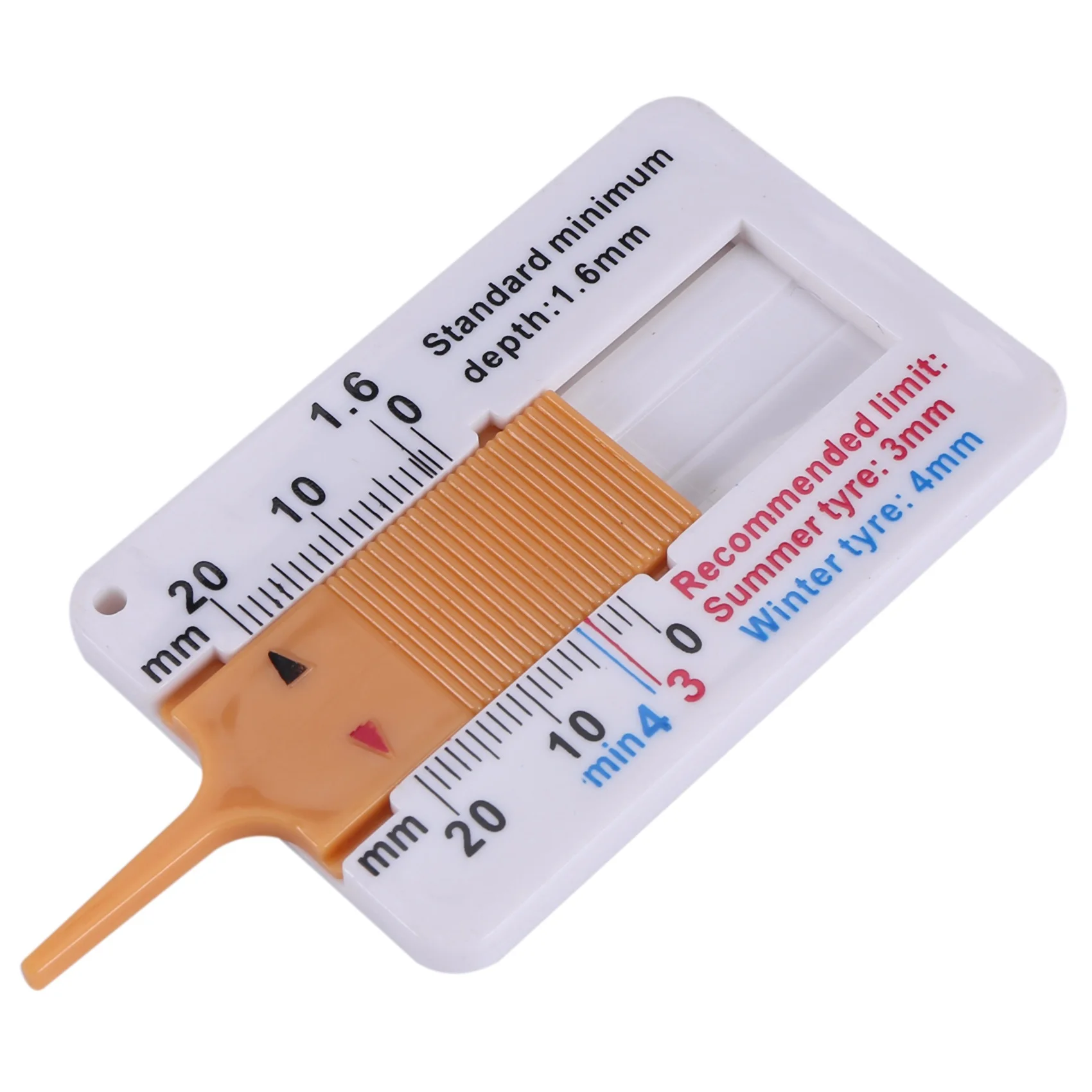

A96E-4Pcs Tyre Tread Depthometer 0-20Mm Auto Car Tyre Tread Depth Gauge Caliper Tire Ruler Vernier Depth Indicator