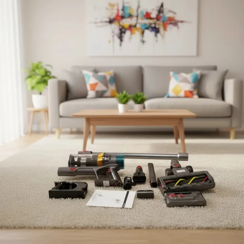 

Handheld Rechargeable Cordless Dry Vacuum Cleaner 200 AW Suction 30-60 Min Runtime Lightweight Portable Washable Car