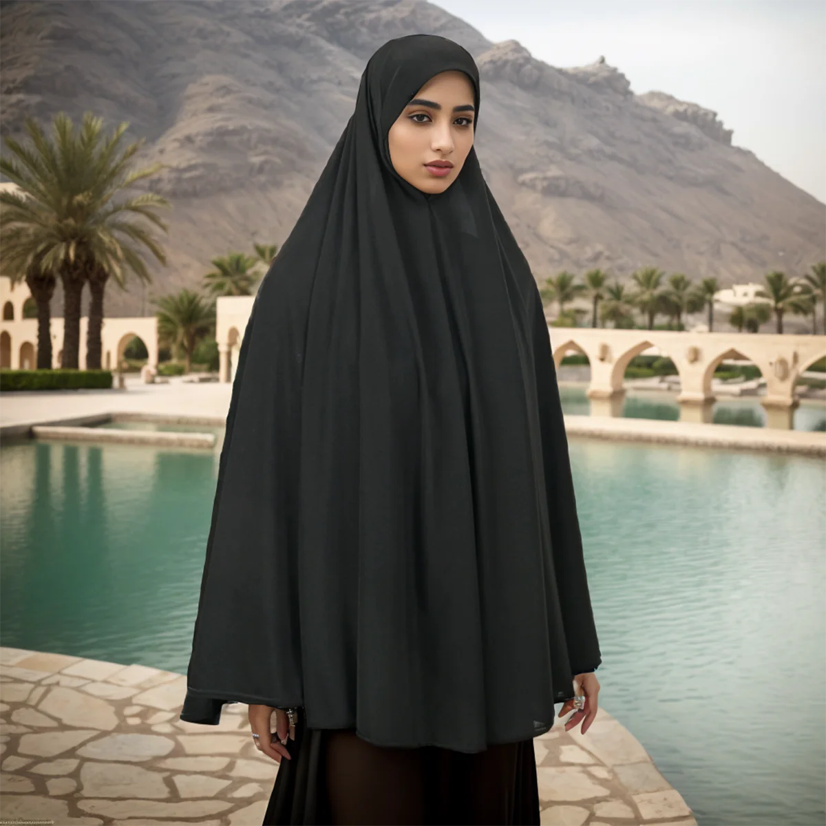 Moslim Abaya Volledige Cover Vrouwen Kleding Effen Kleur Innerlijke Hijab Lange Sjaal Premium Katoen Hennep Hijab Ramadan Gebed Vrouwen Jurk