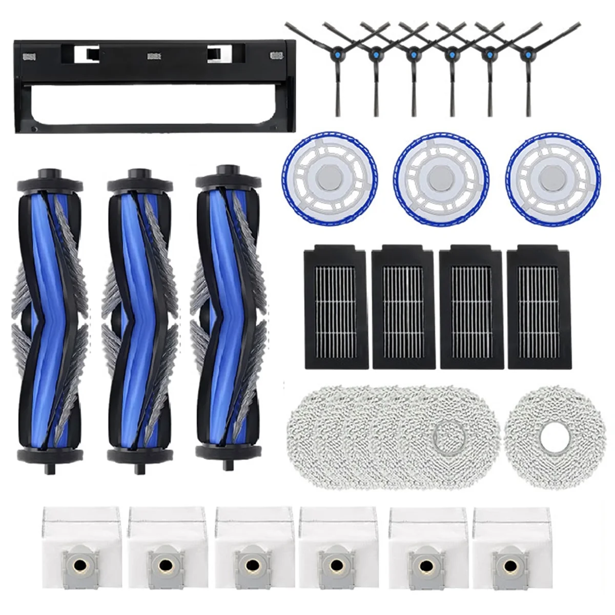 

Запасные части для робота-пылесоса T50 PRO OMNI/T50PRO/T50 OMNI, основные боковые щетки, тряпки для швабры, фильтры, мешки для пыли