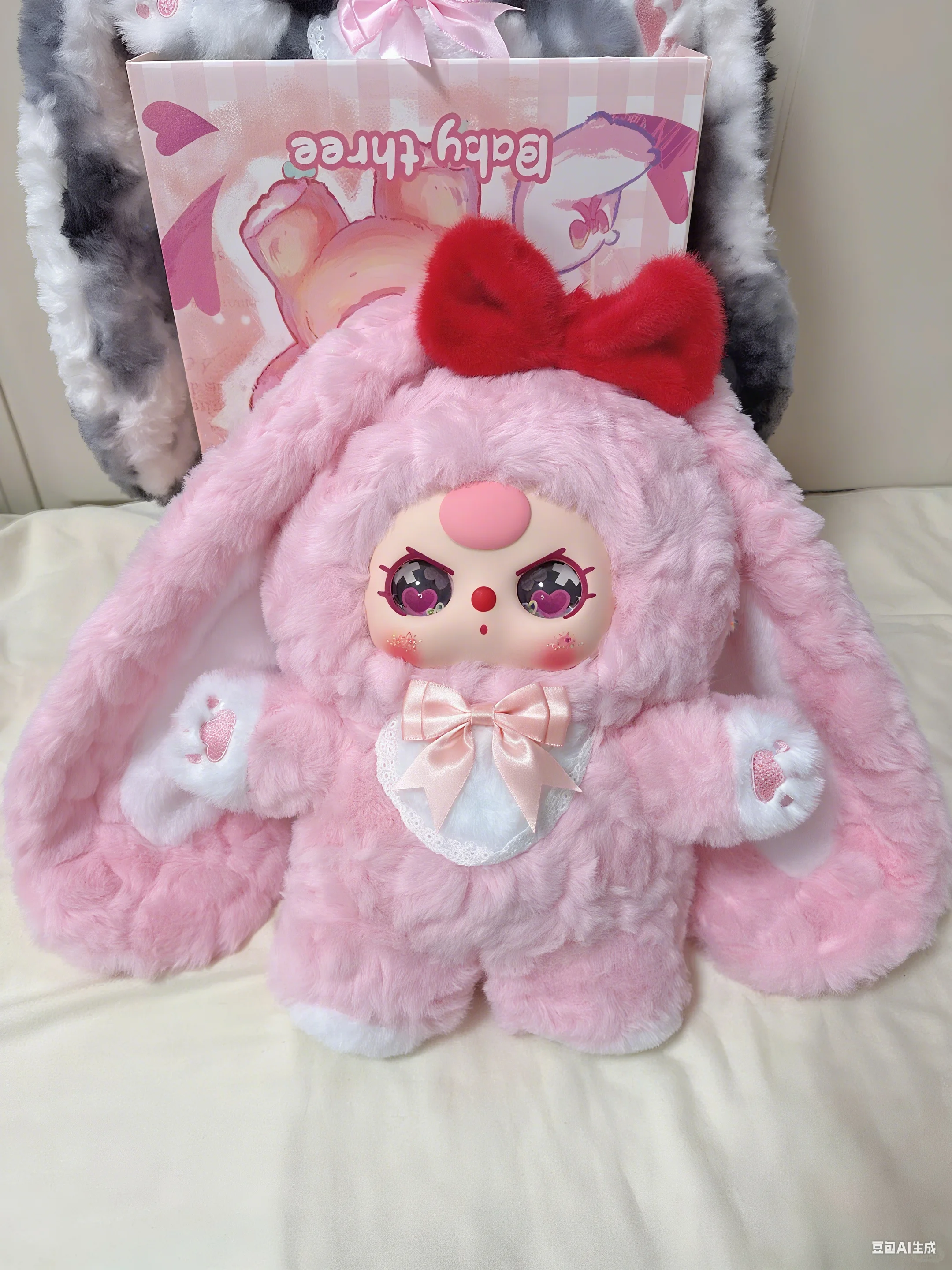 Original Baby Three 400% V4 Sweetheart Baby Plush vinilo caja ciega, caja misteriosa juguetes lindo muñeco de dibujos animados niñas regalo de cumpleaños