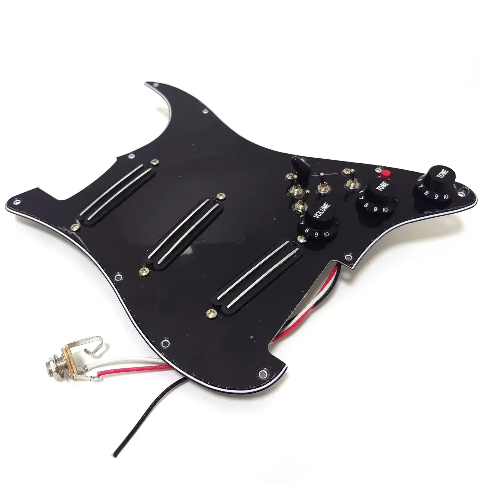

SSS Prewired Loaded Pickguard with SSS Black Mini Pickup Set for USA ST Electric Guitar Accessoires