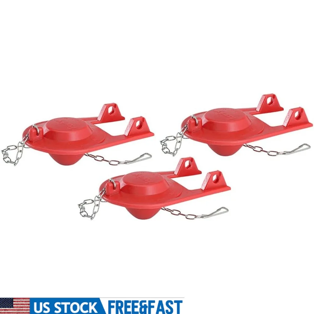 

Универсальная заслонка для унитаза, 3 шт., простая установка, долговечное резиновое уплотнение, 2-дюймовый смывной клапан, сделано в США