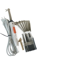 Dual-speed temperature regulator flower ironing ironing tool set 8/11/18 head soldering iron 220V 60W DIY flower making tools