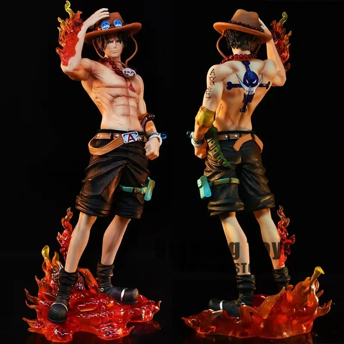 23cm Anime One Piece Figure Ace Action Figurine Statue PVC Collectible Statue Doll Model Decoration Toys Birthday Gifts