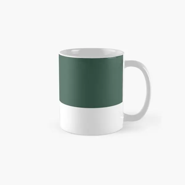 Pantone Hunter Green Classic  Mug Coffee Image Tea Photo Cup Simple Handle Round Printed Drinkware Gifts Picture Design