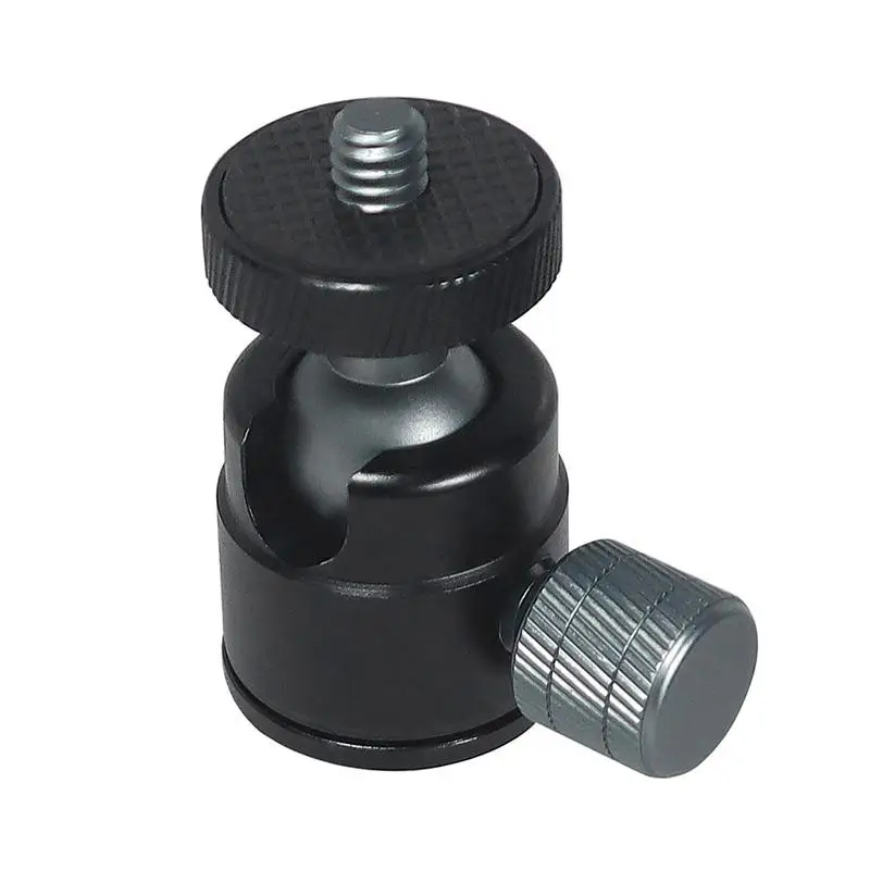 Mini Ball Head 1/4" Screw Mount 360 Swivel For Camera Camcorder DV LED Light Bracket Tripod Action Camera Stand