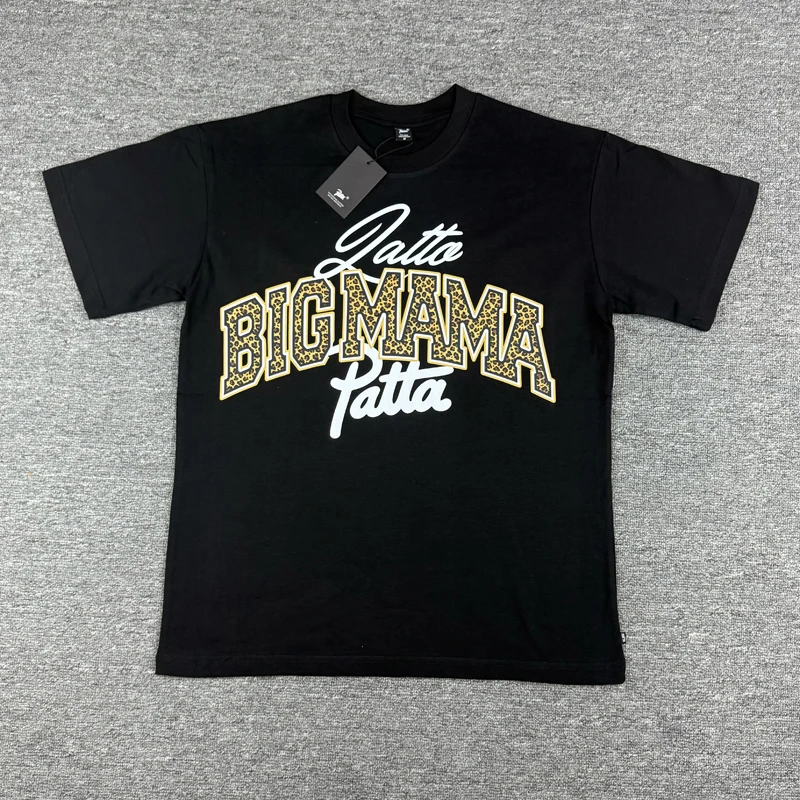 Summer New T-shirt Classic Letter Print Tops Tee Loose Casual Cotton Quality PATTA Short Sleeve T-shirts