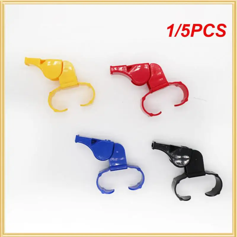 1/5PCS Integrated Molding Training Post With Mouthguard Football Supplies Finger Cuff Ring Whistle Loud Voice Team Sports