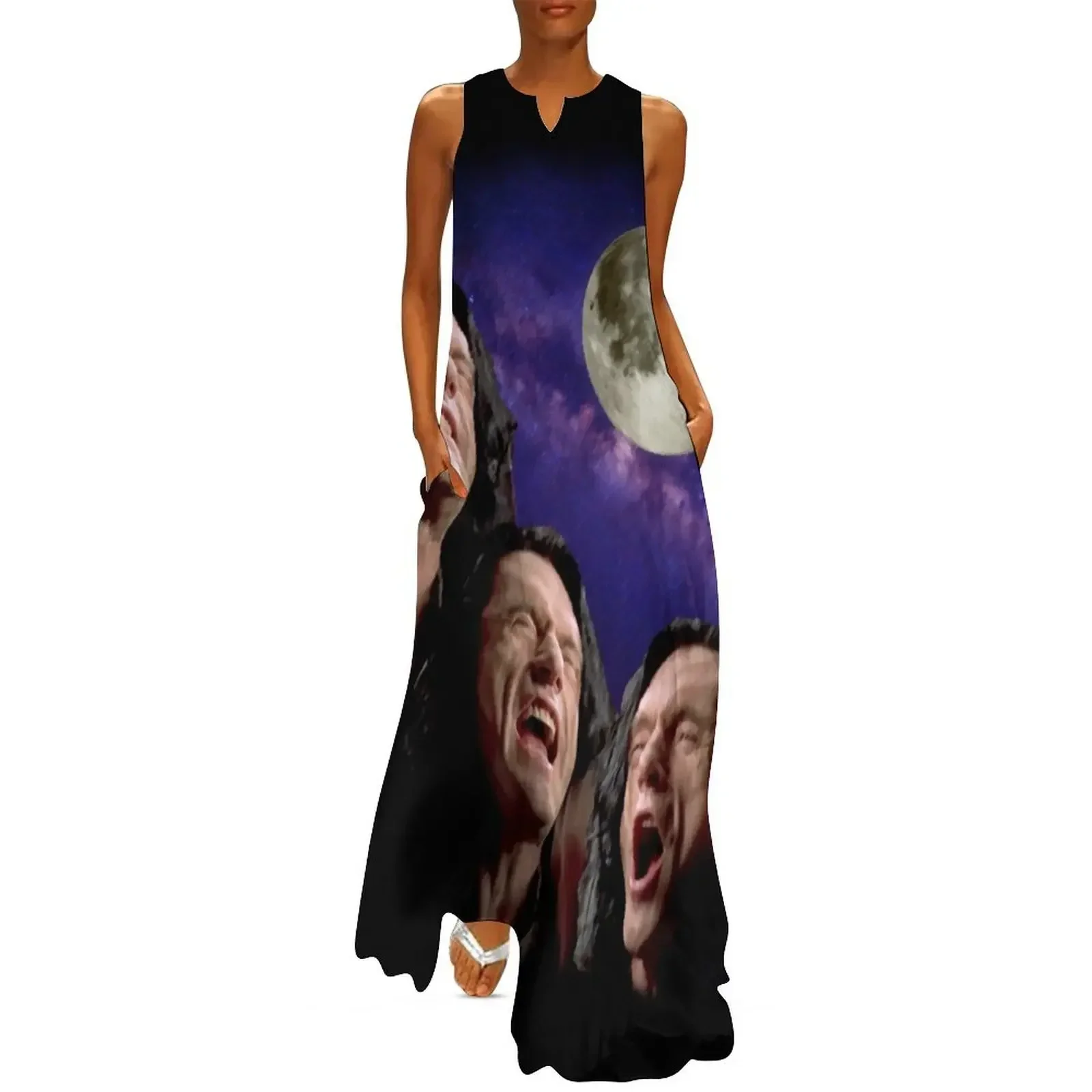 

Three Wiseau Moon Long Dress women's elegant loose dresses Elegant gown luxury woman party dress Summer dresses for women Dress