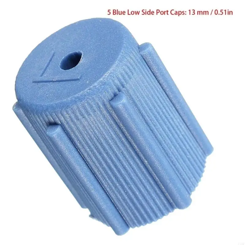 J1HF 10Pieces Air Conditioning Systems Charging Ports Caps Set Automotive Systems High & Low Side Seals for R134a 13mm & 16mm