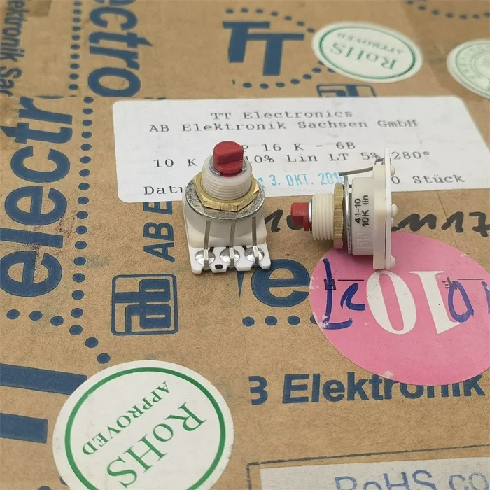 Original new 100% CP16K-6B 10K ceramic internal bend foot adjustable potentiometer handle length 12MMF (SWITCH)