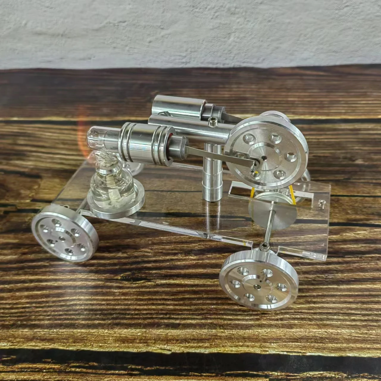 Customized Movable Engine Model Stirling Engine Toy Car