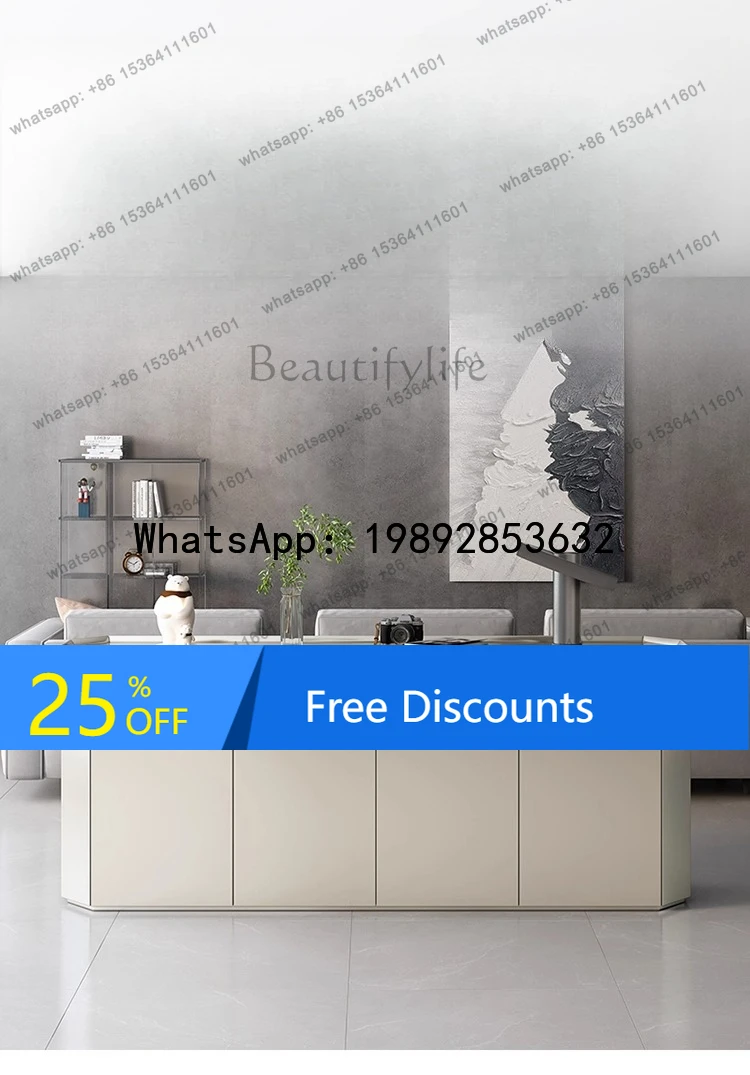 

HH Modern simple entrance foyer cabinet at home entrance Italian minimalist tempered glass shoe cabinet