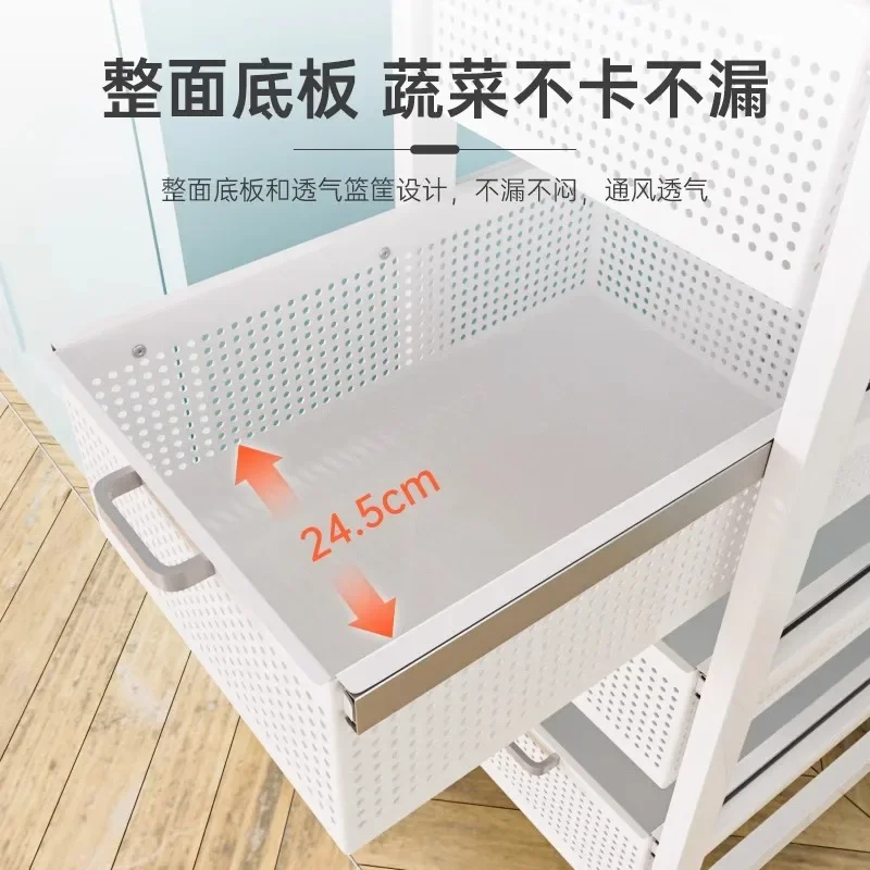 المطبخ، الرف، السحب، متعدد الطبقات، سلة الخضار، الجانب الضيق #3