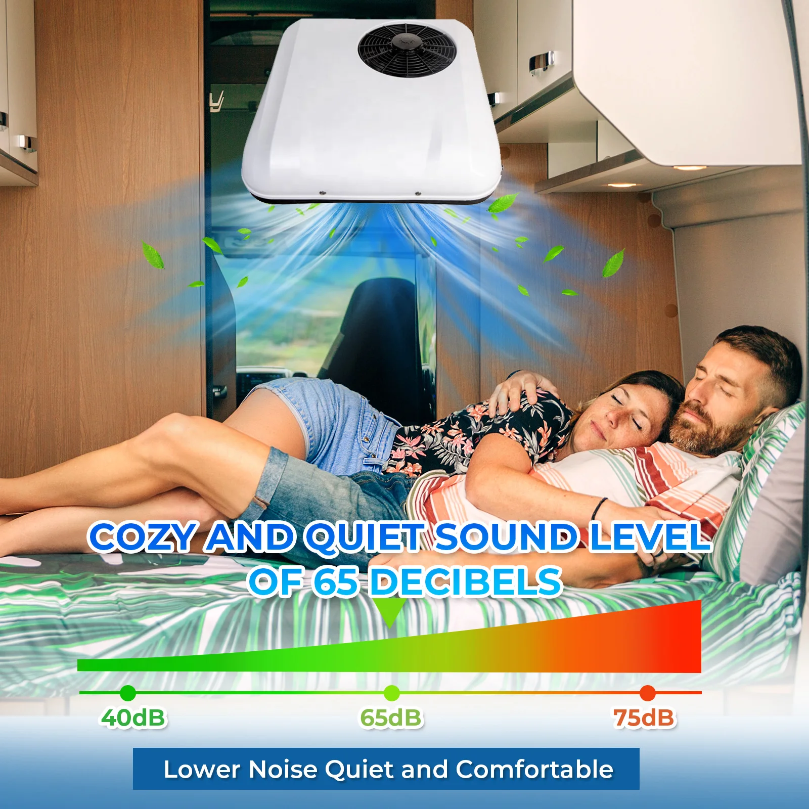 مكيف هواء للسيارة 12 فولت مكيف هواء معدل لتبريد السيارة 24 فولت مكيف هواء للشاحنة للأعمال RV Van #5