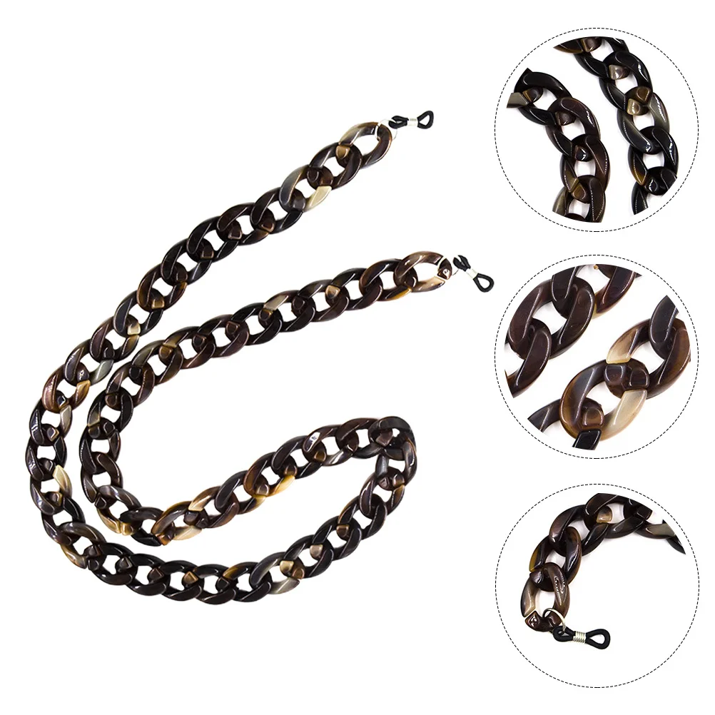 

Face Mask Lanyard Glasses Chain Acrylic Clear Bright Color Sunglasses Holder Strap for Daily Use Outdoor Mask Lanyard