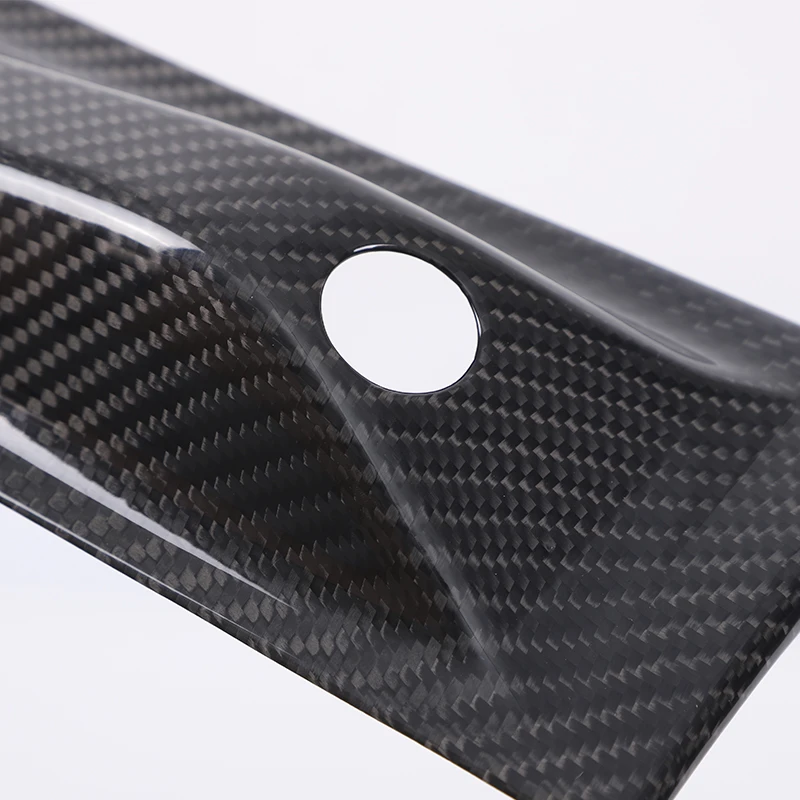 صحيح ألياف الكربون سيارة الجانب الكاميرا غطاء الزخرفية ل Xiaomi SU7 2024 + الجانب ورقة لوحة الديكور اكسسوارات السيارات الخارجية 2 قطعة