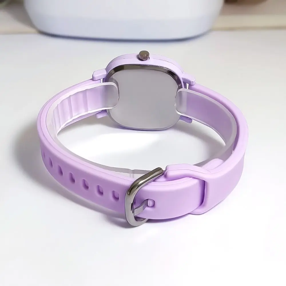 Sports Silicone Women Watch Stainless Steel Luminous Hands Quartz Wristwatches Jelly Color Ladies Watches
