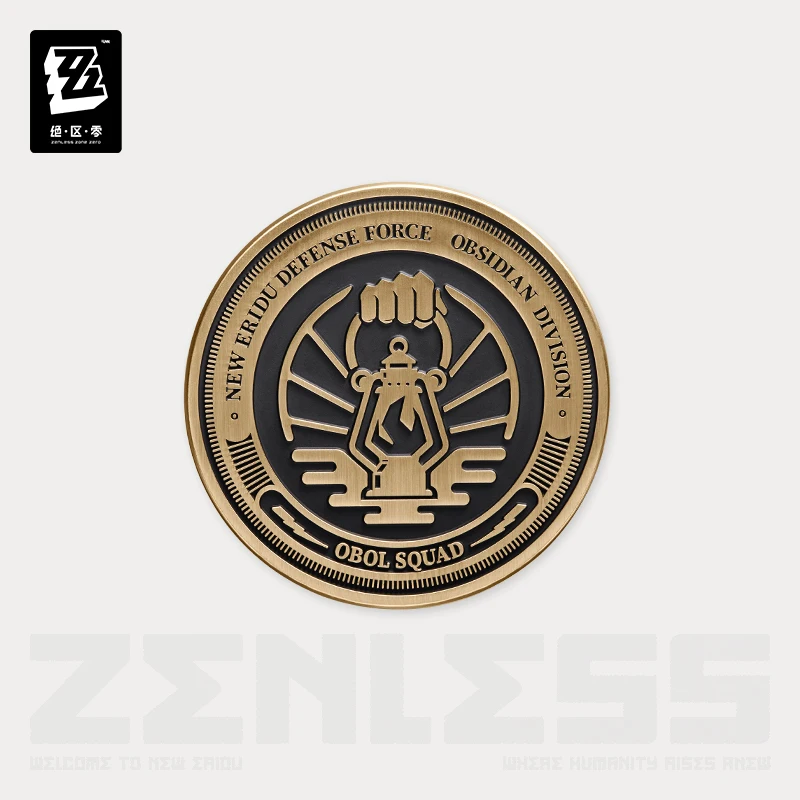 شارة معدنية رسمية أصلية ZZZ Zenless Zone Zero Mihoyo Anime Game Badge أزياء تنكرية هدية الهالوين الأنيمي