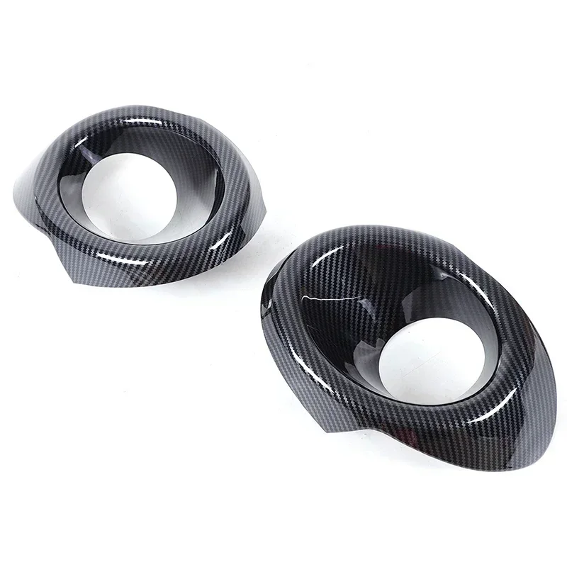 For Subaru Crosstrek 2023-2024 ABS Carbon Fiber Car Front and Rear Fog Lamp Frame Cover Trim Car Accessories