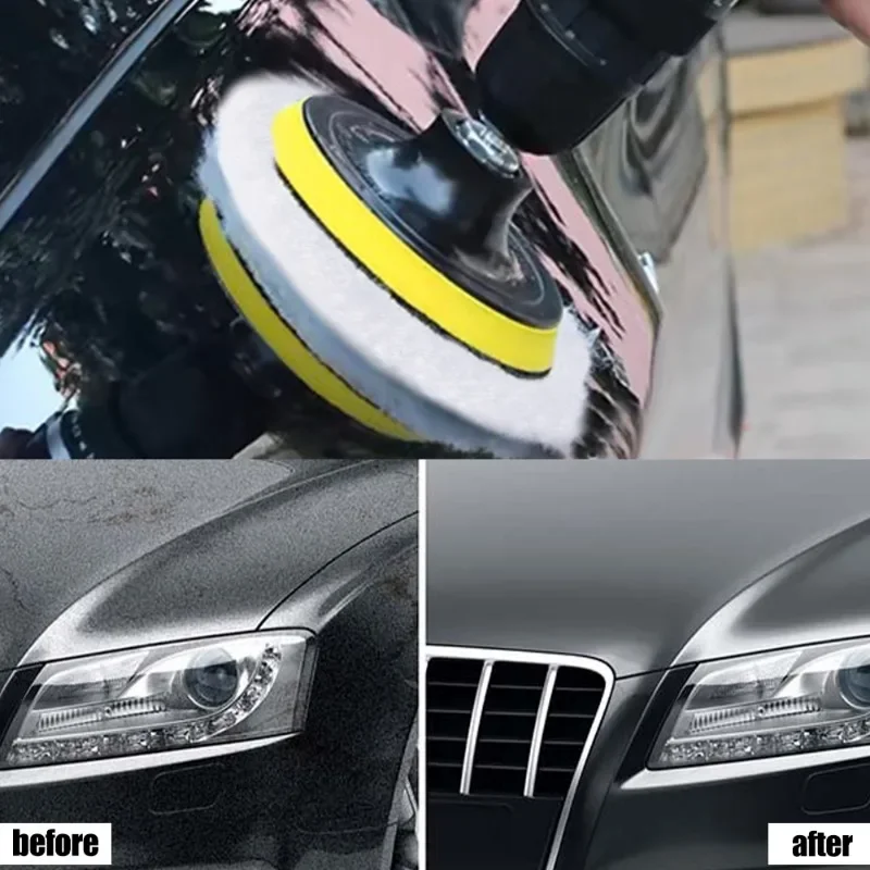 3/4/5/6/7 Inch Polishing Kit One Polishing Pad Car Waxing Sponge Disk Wool Wheel Auto Paint Care Polisher Pads for Car Polisher image 3
